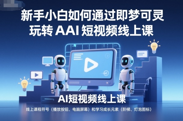新手小白如何通过即梦可灵玩转AI短视频线上课-hcnxn