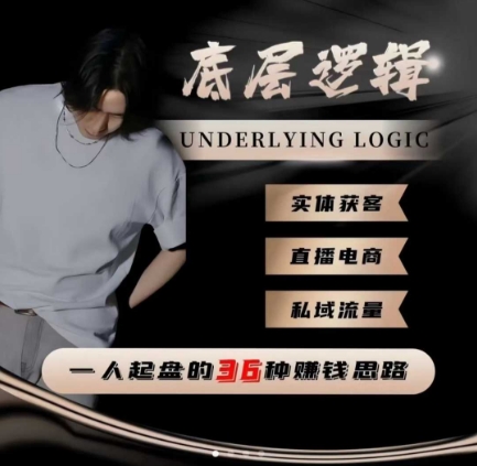 一个人起盘的底层逻辑，私域流量-直播电商-实体获客，一人起盘的36种賺钱思路-hcnxn