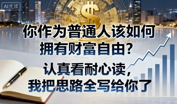 付费文章：你作为普通人该如何拥有财富自由？认真看耐心读，我把思路全写给你了-hcnxn