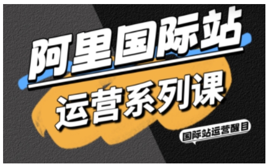 阿里国际站运营系列课，涵盖精准引流、直通车与全站推实战SOP，搭配AI效率工具包与高阶增长玩法-hcnxn