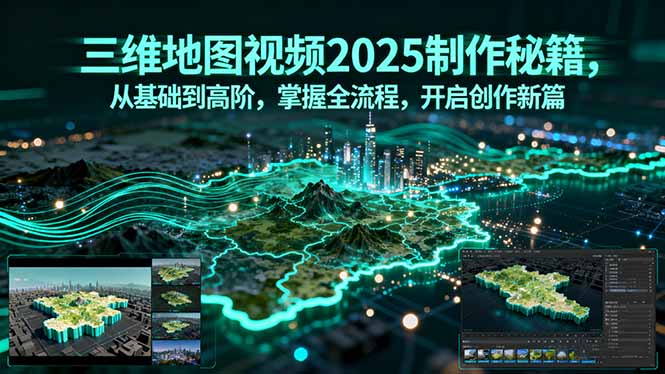 三维地图视频2025制作秘籍，从基础到高阶，掌握全流程，开启创作新篇-hcnxn