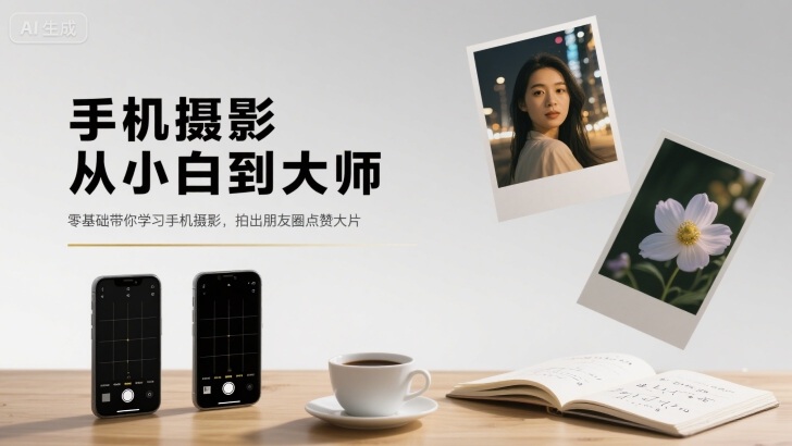 手机摄影从小白到大师，零基础带你学习手机摄影，拍出朋友圈点赞大片-hcnxn