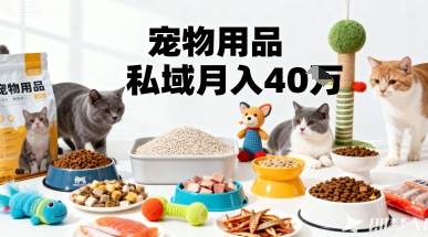 月变现40个！宠物用品私域运营的精准掘金之道玩法-hcnxn