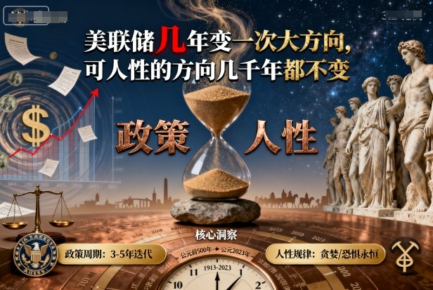 付费文章：美联储几年变一次大方向，可人性的方向几千年都不变-hcnxn