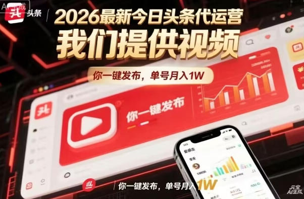 今日头条躺賺模式，你9我1，操作简单，一键发布，单机日入数百，长期合作【揭秘】-hcnxn