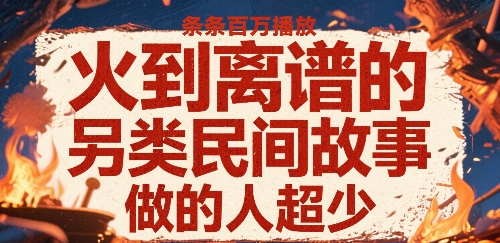 火到离谱的另类民间故事，条条百W播放，做的人超少-hcnxn