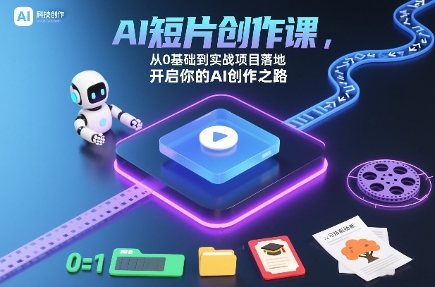 AI短片创作课，从0基础到实战项目落地，开启你的AI创作之路(更新0411)-hcnxn