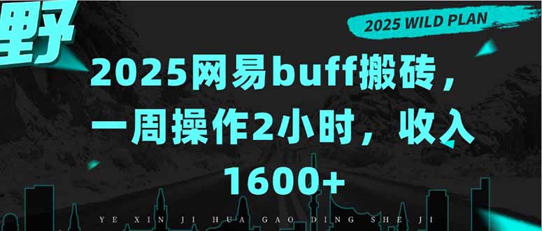 2025网易buff搬砖，一周操作2小时，收入1600+-hcnxn