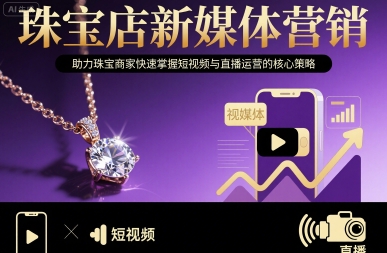 珠宝店新媒体营销，助力珠宝商家快速掌握短视频与直播运营的核心策略-hcnxn