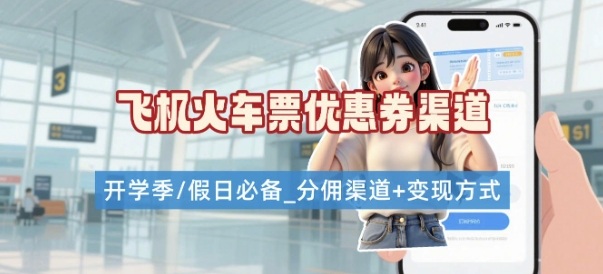学生党必看！机票火车票优惠券申请渠道 + 项目打法，开学季节日速存-hcnxn
