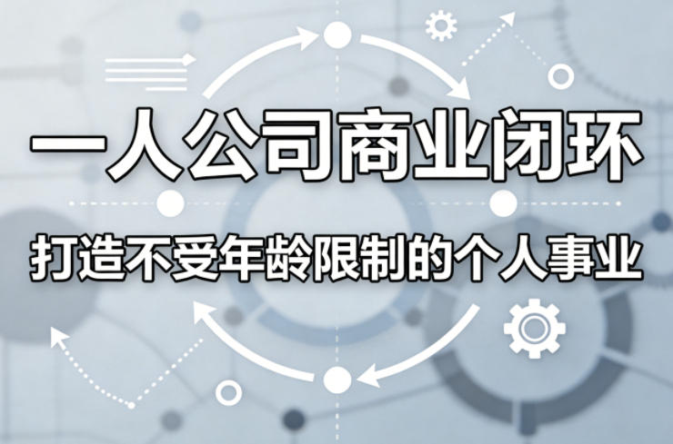 一人公司商业闭环，打造一份不受年龄限制的个人事业-hcnxn