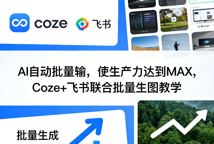 AI自动批量输，使生产力达到MAX，Coze+飞书联合批量生图教学-hcnxn