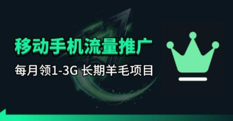 手机流量领取推广_每月一轮，刚需类的长期项目-hcnxn