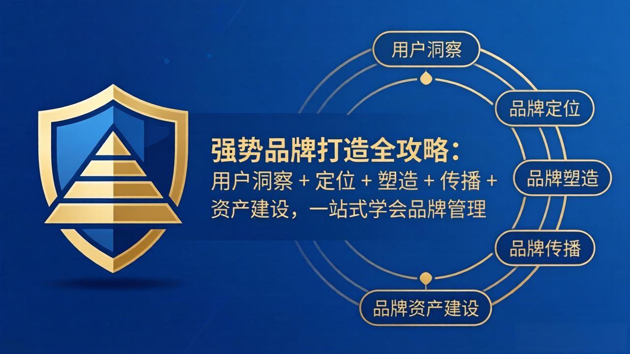 强势品牌打造全攻略：用户洞察 + 定位 + 塑造 + 传播 + 资产建设，一站式学会品牌管理-hcnxn