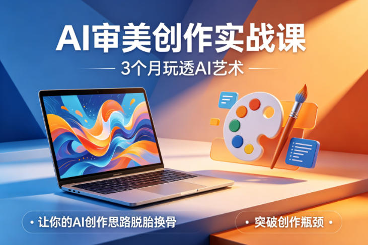 AI审美创作实战课，3个月玩透AI艺术，让你的AI创作思路脱胎换骨，突破创作瓶颈-hcnxn