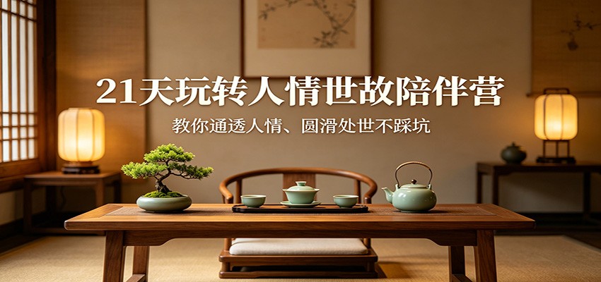 21天玩转人情世故陪伴营：教你通透人情、圆滑处世不踩坑-hcnxn