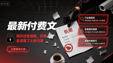 最新付费文：我的这些提醒，的确是透露了太多内幕-hcnxn