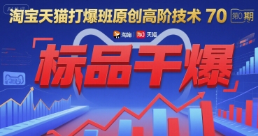 淘宝天猫打爆班原创高阶技术第70期：标品干爆-hcnxn