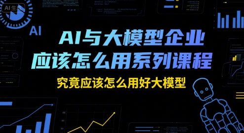 AI与大模型企业应该怎么用系列课程，究竟应该怎么用好大模型-hcnxn