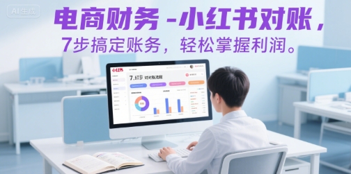 电商财务-小红书对账，7步搞定账务，轻松掌握利润-hcnxn