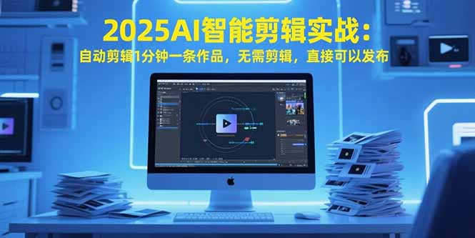 2025AI智能剪辑实战：自动剪辑1分钟一条作品，无需剪辑，直接可以发布-hcnxn