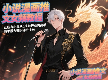 小说漫画推文女频教程，让所有小白从0成为行业内高手，简单暴力兼职轻松挣米-hcnxn