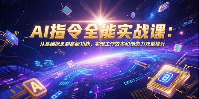 AI指令全能实战课：从基础概念到高级功能，实现工作效率和创造力双重提升-hcnxn