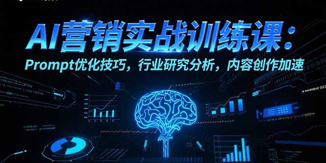 AI营销实战训练课：Prompt优化技巧，行业研究分析，内容创作加速-hcnxn