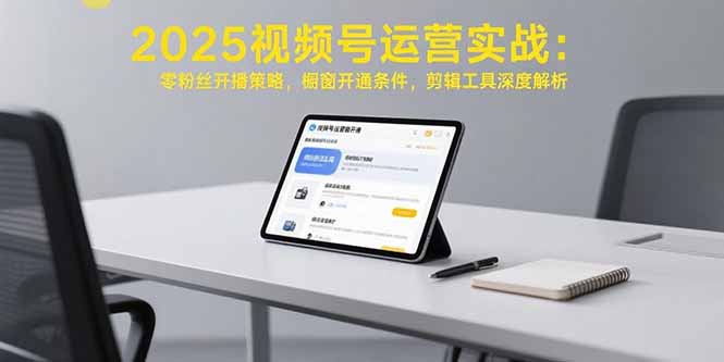 2025视频号运营实战：零粉丝开播策略，橱窗开通条件，剪辑工具深度解析-hcnxn