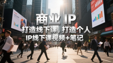 商业IP打造线下课，打造个人 IP线下课视频+笔记-hcnxn