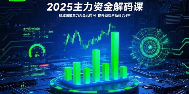 2025主力资金解码课：精准捕捉主力建仓时机，提升短线交易胜率(更新7月-hcnxn