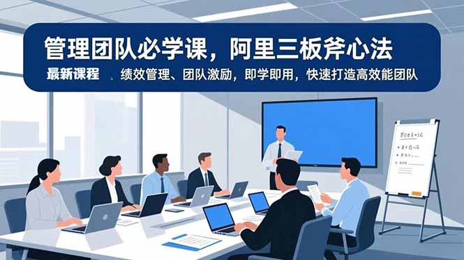 管理团队必学课，阿里三板斧心法、绩效管理、团队激励，即学即用，快速打造高效能团队-hcnxn