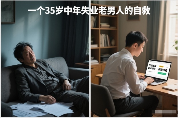 付费文章：一个35岁中年失业老男人的自救-hcnxn