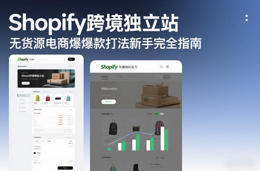 Shopify跨境独立站无货源电商爆款打法新手完全指南-hcnxn
