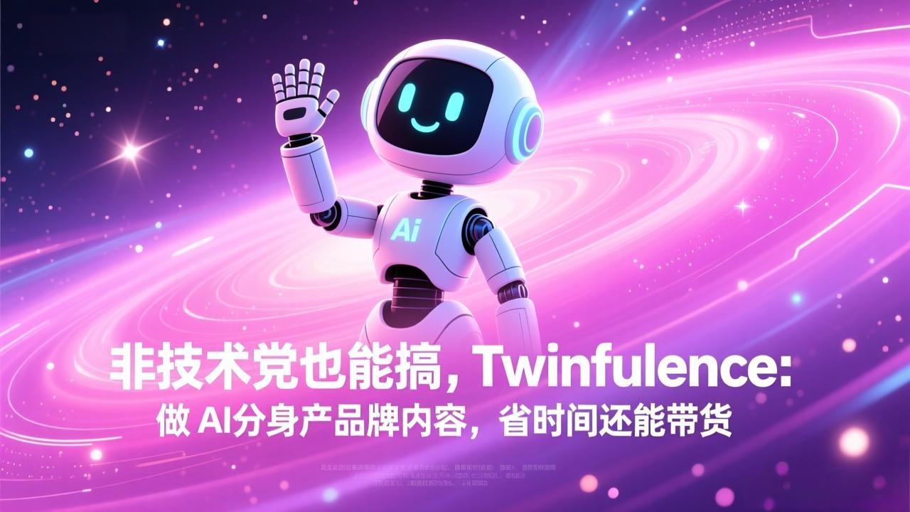 非技术党也能搞!Twinfluence:做 AI 分身产品牌内容,省时间还能带货-hcnxn