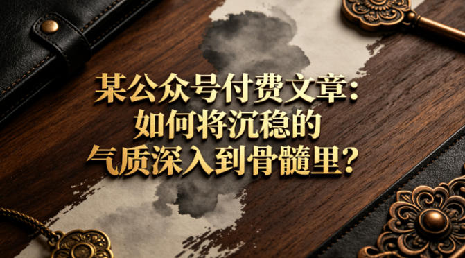 某公众号付费文章：如何将沉稳的气质深入到骨髓里？-hcnxn