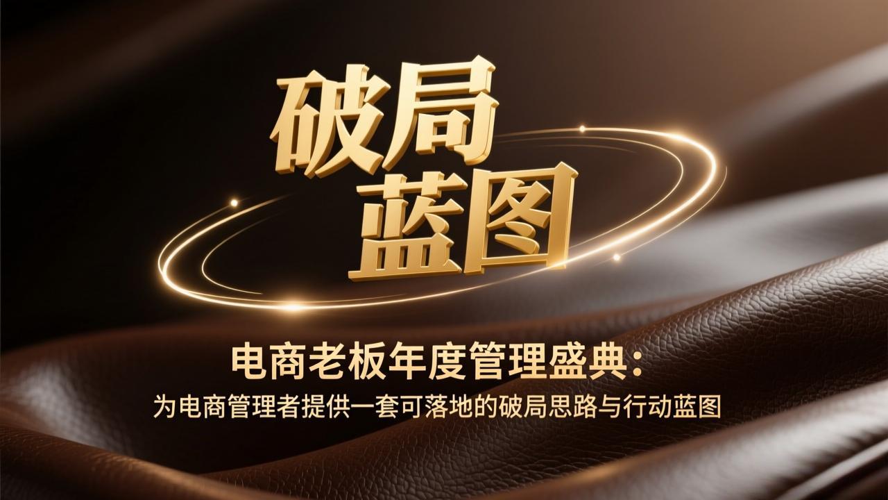 电商老板年度管理盛典：为电商管理者提供一套可落地的破局思路与行动蓝图-hcnxn