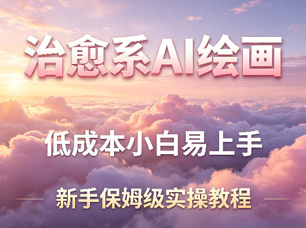 治愈系AI绘画提示词项目，低成本小白易上手，每天10分钟，新手保姆级实操教程-hcnxn