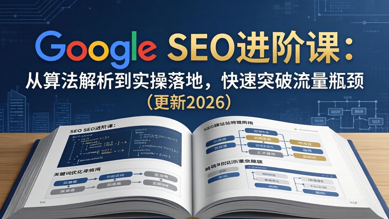 Google SEO进阶课：从算法解析到实操落地，快速突破流量瓶颈(更新2026-hcnxn
