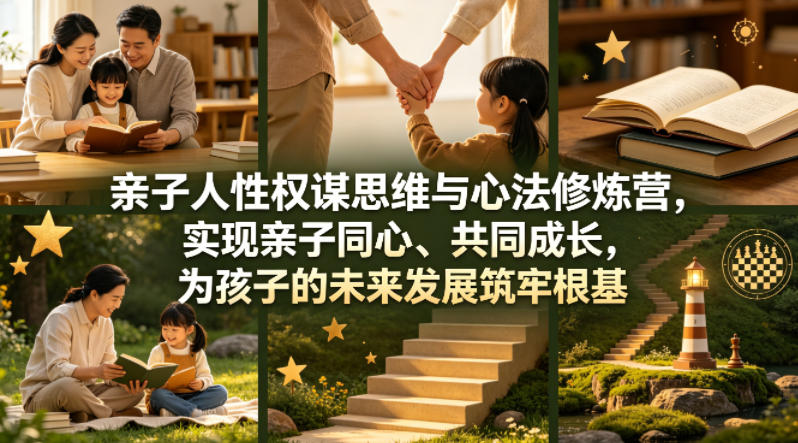 亲子人性权谋思维与心法修炼营，实现亲子同心、共同成长，为孩子的未来发展筑牢根基【音频】-hcnxn