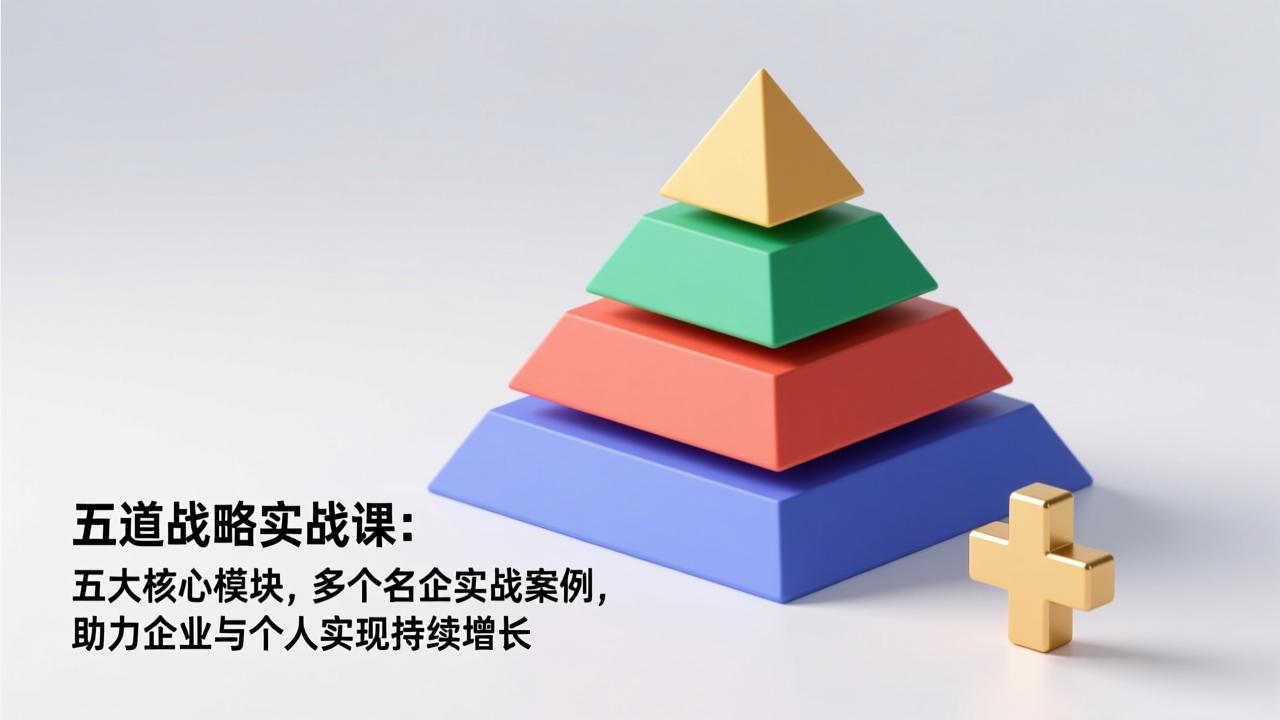 五道战略实战课：五大核心模块，多个名企实战案例，助力企业与个人实现持续增长-hcnxn