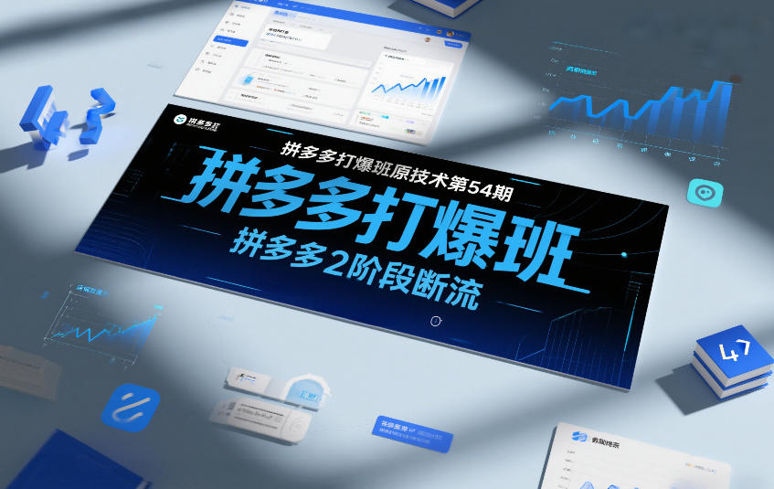 拼多多打爆班原创技术第54期，拼多多2阶段断流-hcnxn