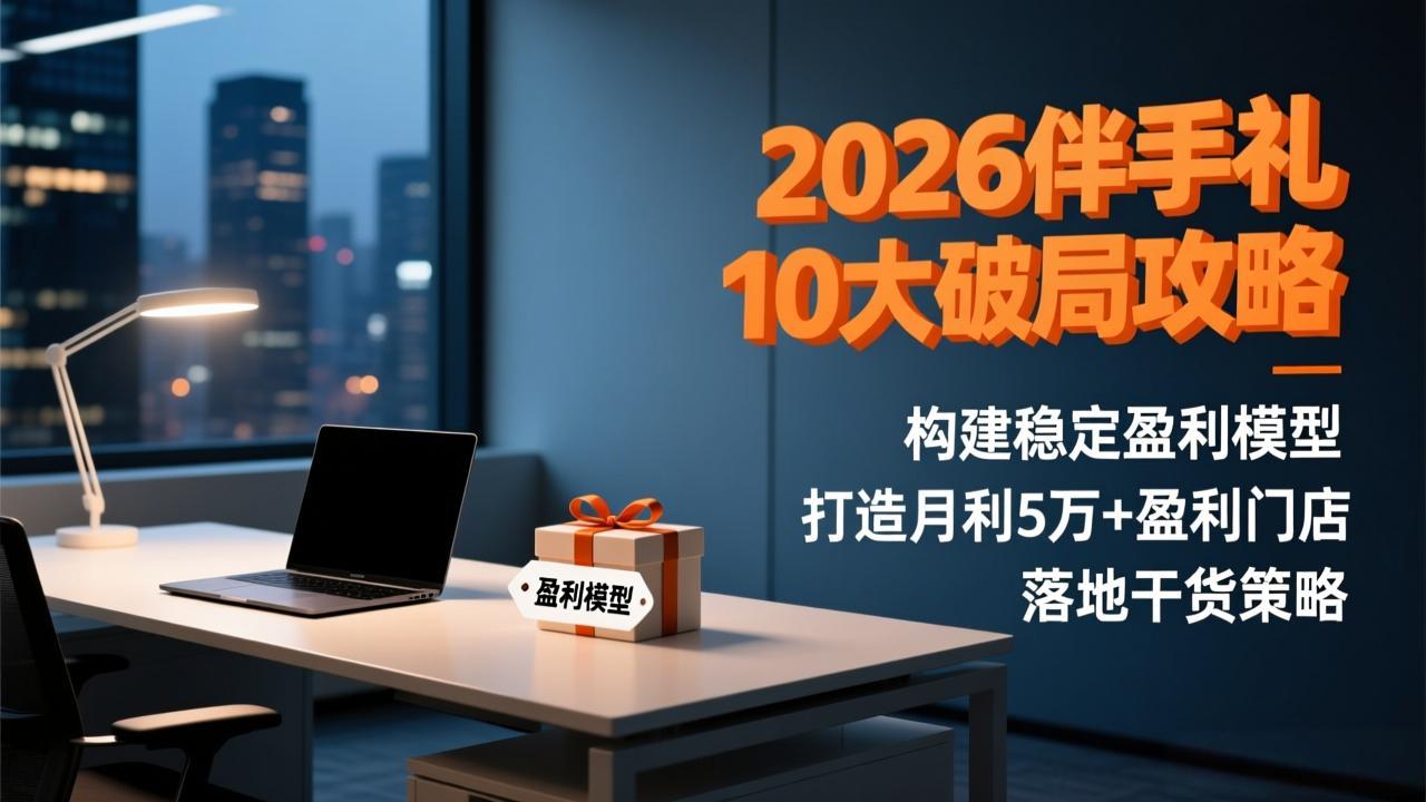 2026伴手礼10大破局攻略：构建稳定盈利模型，打造月利5万+盈利门店，落地干货策略-hcnxn
