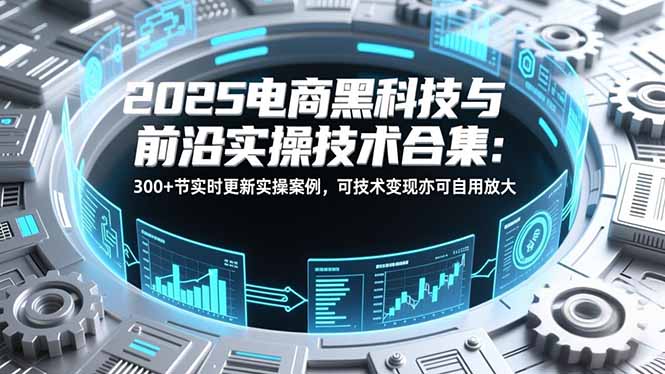 2025电商黑科技与前沿实操技术合集：300+节实时更新实操案例，可技术变现亦可自用放大-hcnxn