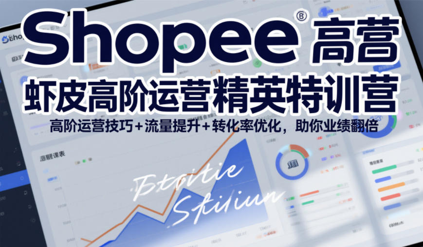 Shopee虾皮高阶运营精英特训营，高阶运营技巧+流量提升+转化率优化，助你业绩翻倍-hcnxn