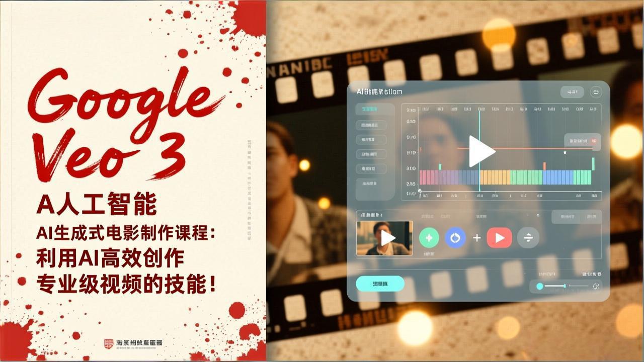 Google Veo 3人工智能AI生成式电影制作课程：利用AI高效创作专业级视频的技能！-hcnxn