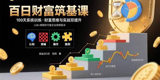 百日财富筑基课：认知+策略+实操+案例拆解  实现从创富到守富全周期能力-hcnxn
