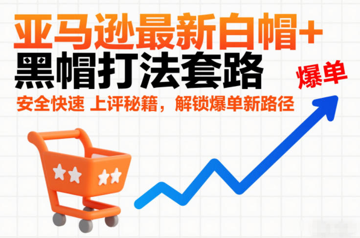 亚马逊最新白帽+黑帽打法套路，安全快速上评秘籍，解锁爆单新路径-hcnxn