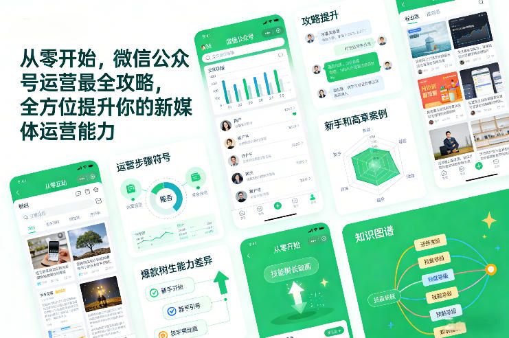 从零开始，微信公众号运营最全攻略，全方位提升你的新媒体运营能力-hcnxn