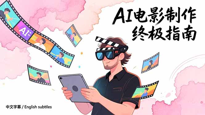 AI电影制作终极指南：从创意到成片，系统掌握智能影视全流程实战课(中英字幕-hcnxn